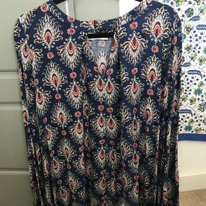 Patterned top worn once